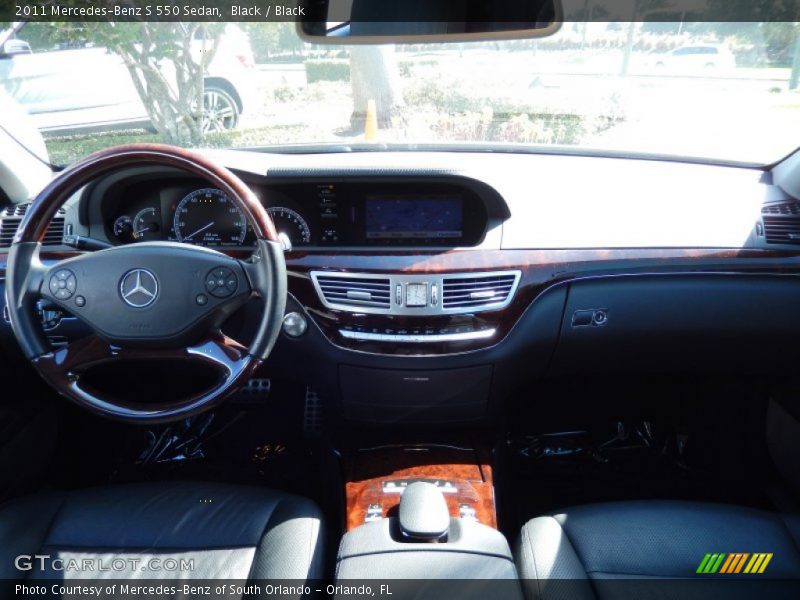 Black / Black 2011 Mercedes-Benz S 550 Sedan