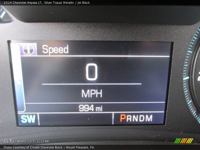 Silver Topaz Metallic / Jet Black 2014 Chevrolet Impala LT