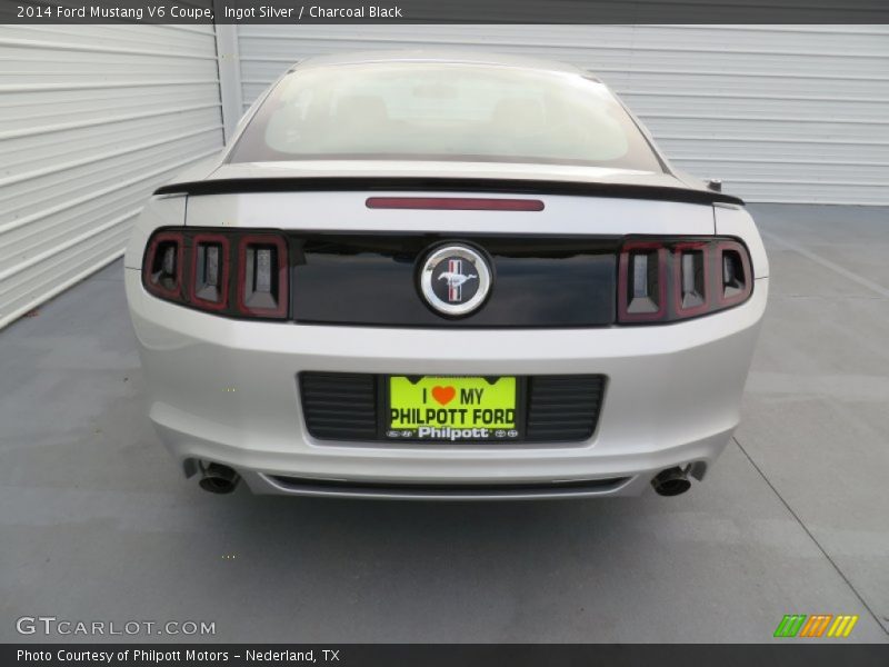 Ingot Silver / Charcoal Black 2014 Ford Mustang V6 Coupe