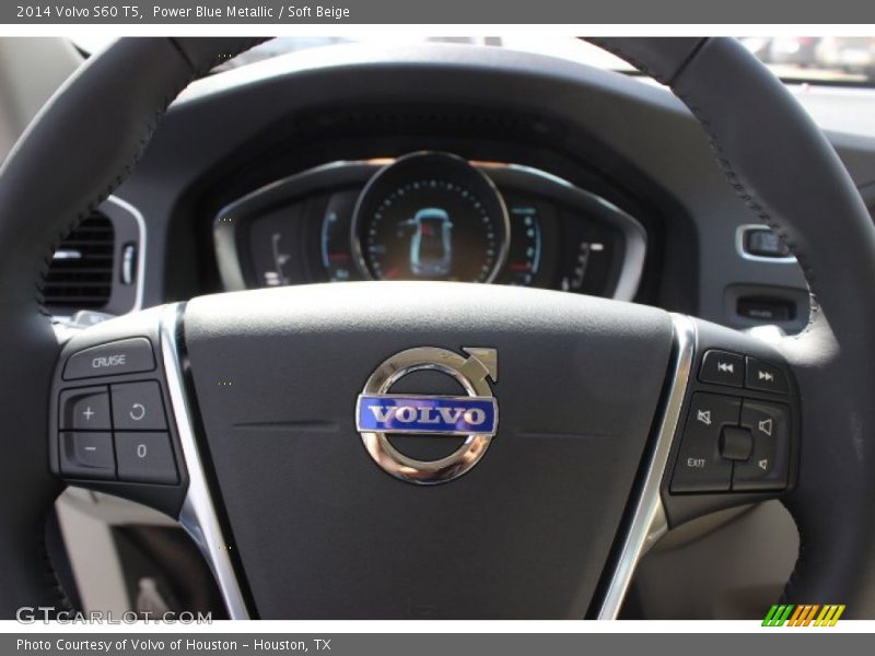 Power Blue Metallic / Soft Beige 2014 Volvo S60 T5