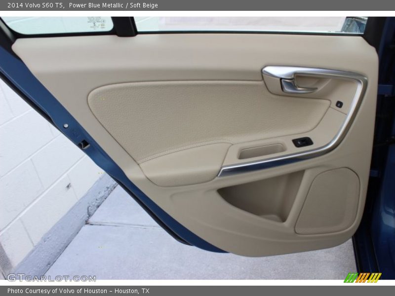 Power Blue Metallic / Soft Beige 2014 Volvo S60 T5