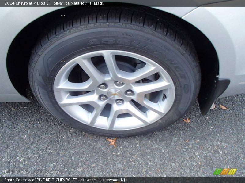 Silver Ice Metallic / Jet Black 2014 Chevrolet Malibu LT