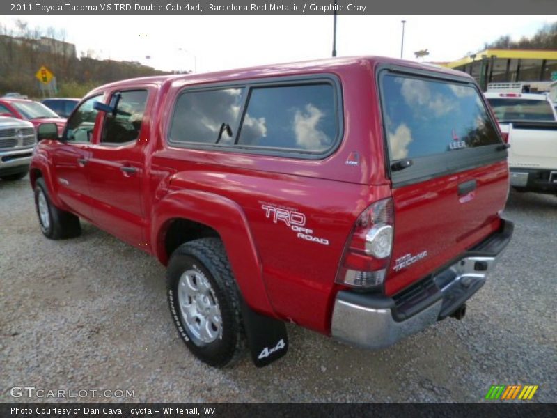 Barcelona Red Metallic / Graphite Gray 2011 Toyota Tacoma V6 TRD Double Cab 4x4