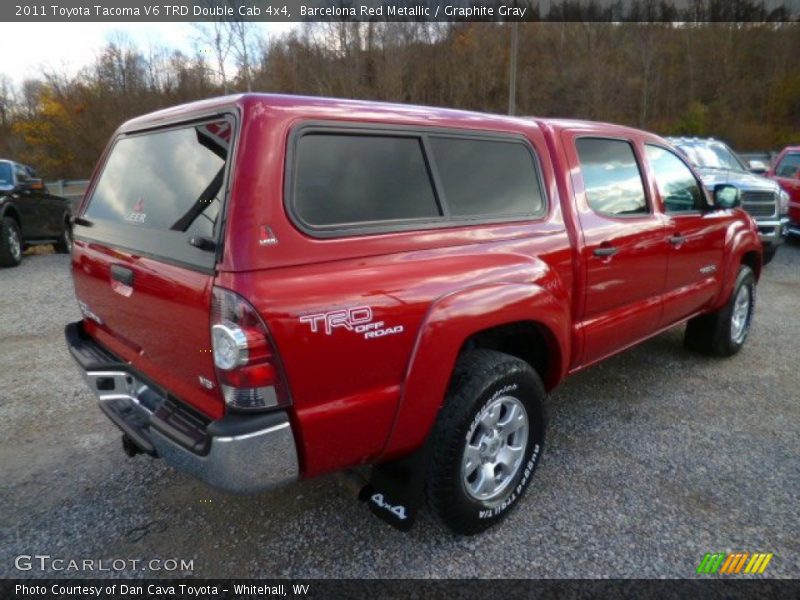 Barcelona Red Metallic / Graphite Gray 2011 Toyota Tacoma V6 TRD Double Cab 4x4