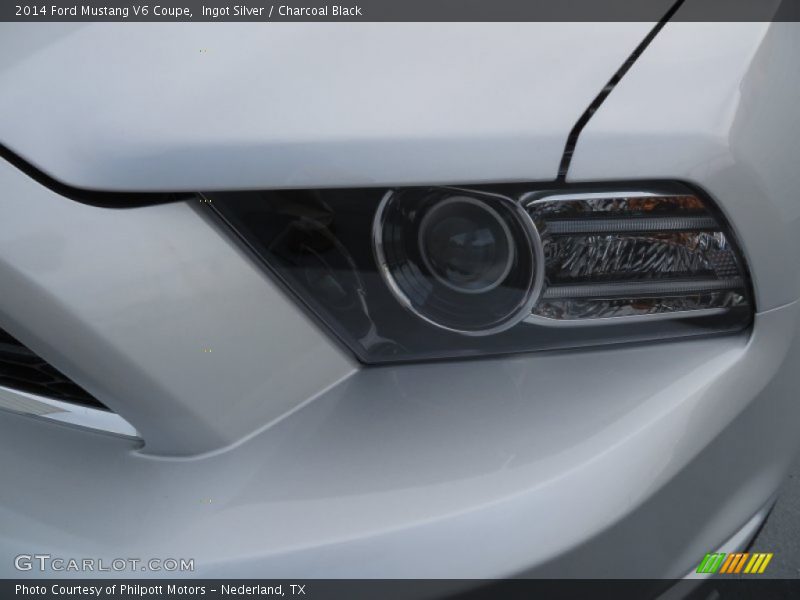 Ingot Silver / Charcoal Black 2014 Ford Mustang V6 Coupe