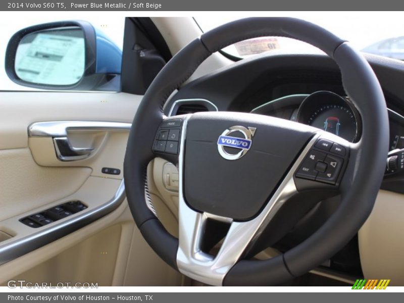 Power Blue Metallic / Soft Beige 2014 Volvo S60 T5