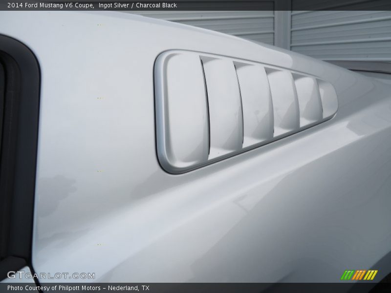 Ingot Silver / Charcoal Black 2014 Ford Mustang V6 Coupe