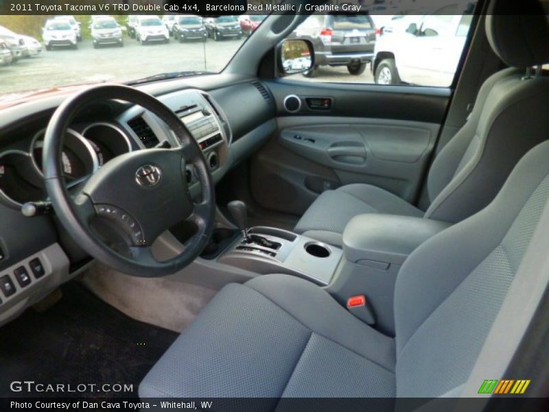 Barcelona Red Metallic / Graphite Gray 2011 Toyota Tacoma V6 TRD Double Cab 4x4