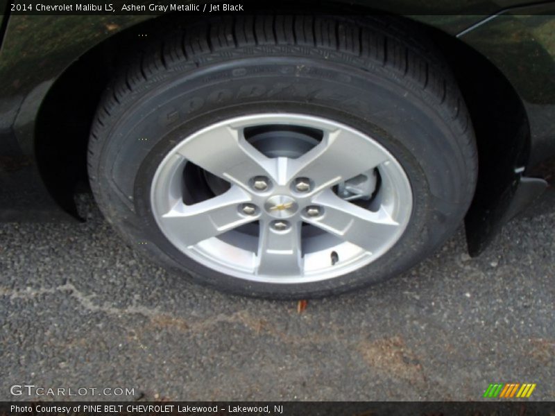 Ashen Gray Metallic / Jet Black 2014 Chevrolet Malibu LS
