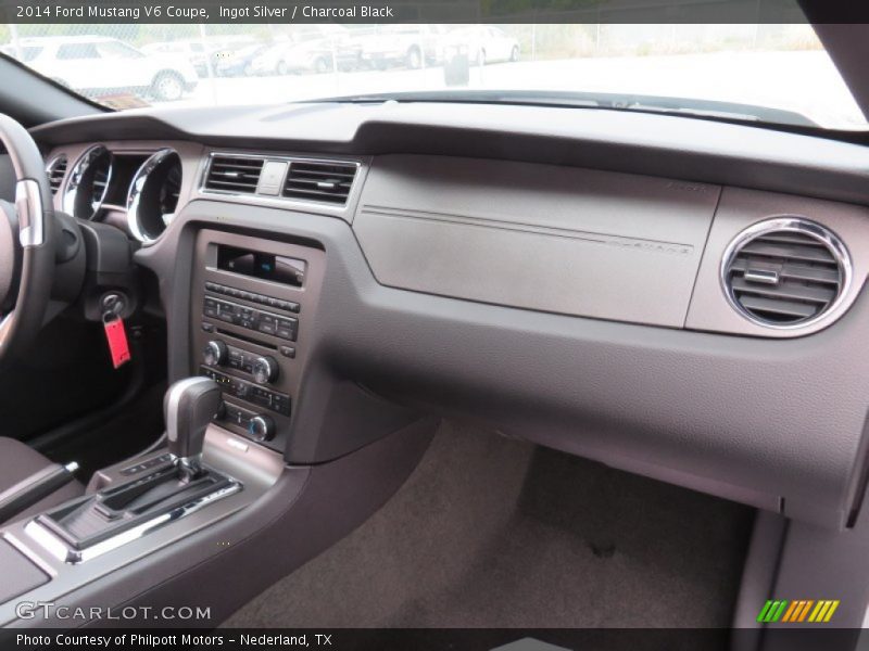 Ingot Silver / Charcoal Black 2014 Ford Mustang V6 Coupe