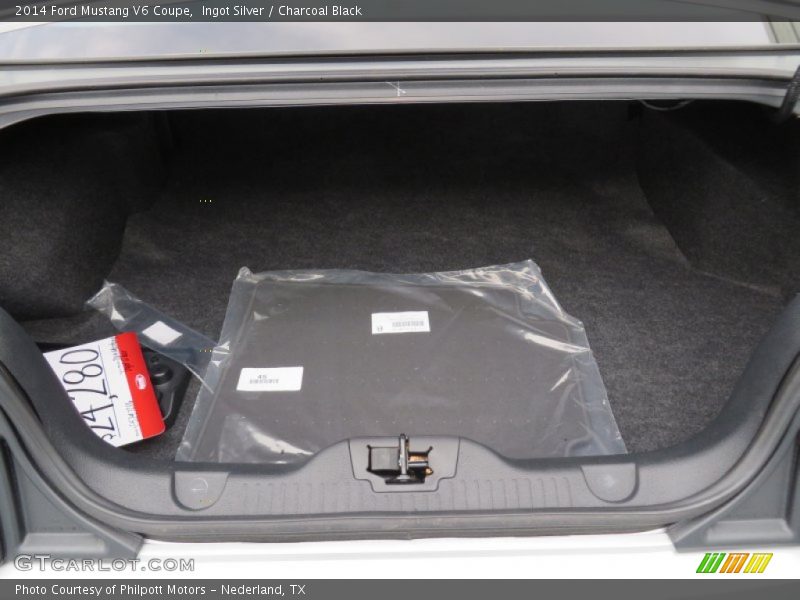 Ingot Silver / Charcoal Black 2014 Ford Mustang V6 Coupe