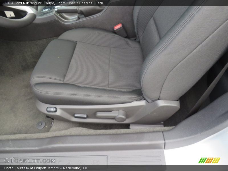 Ingot Silver / Charcoal Black 2014 Ford Mustang V6 Coupe