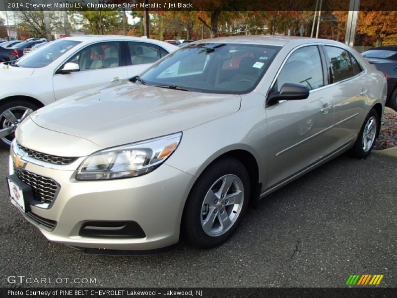 Champagne Silver Metallic / Jet Black 2014 Chevrolet Malibu LS