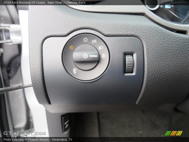 Ingot Silver / Charcoal Black 2014 Ford Mustang V6 Coupe