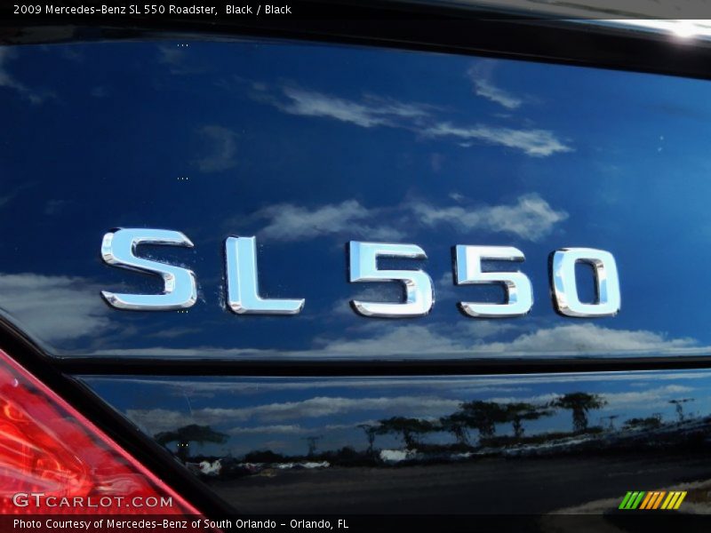 Black / Black 2009 Mercedes-Benz SL 550 Roadster