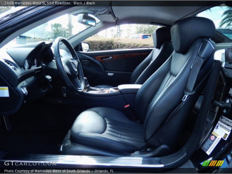 Black / Black 2009 Mercedes-Benz SL 550 Roadster