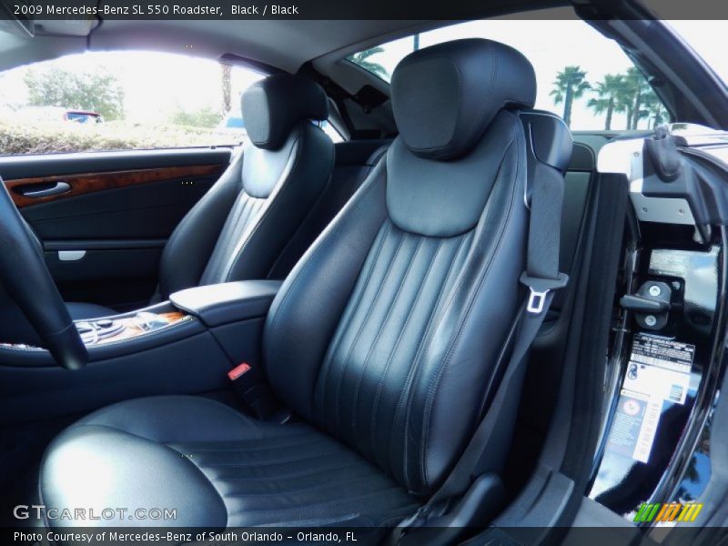 Black / Black 2009 Mercedes-Benz SL 550 Roadster