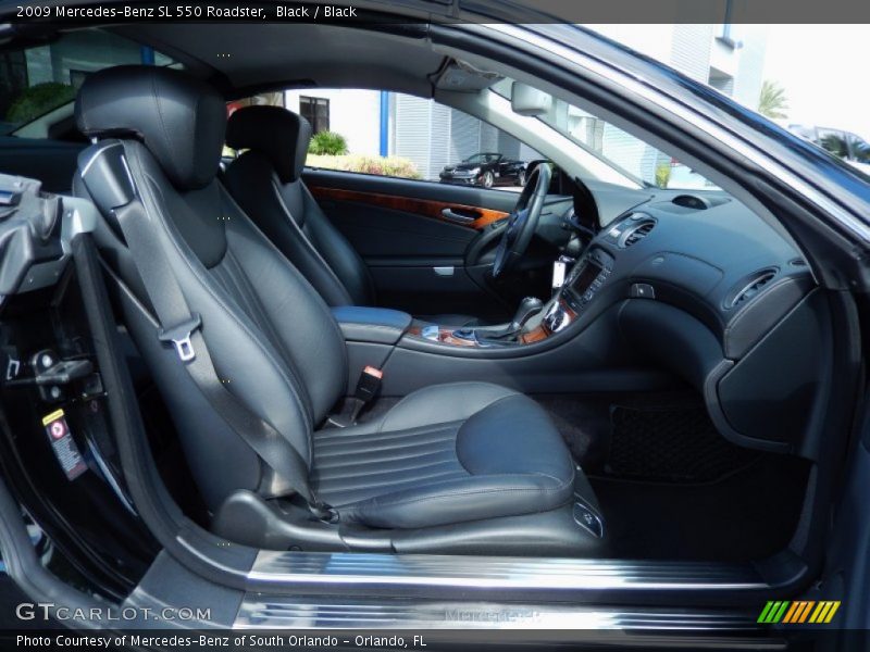 Black / Black 2009 Mercedes-Benz SL 550 Roadster