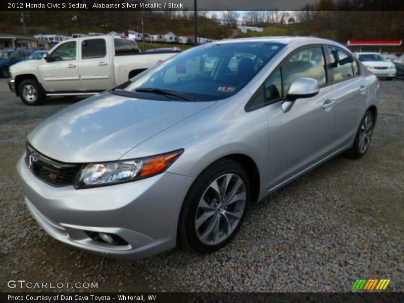 Alabaster Silver Metallic / Black 2012 Honda Civic Si Sedan