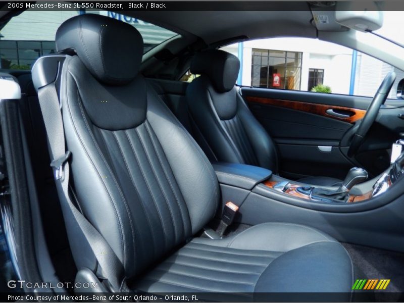 Black / Black 2009 Mercedes-Benz SL 550 Roadster