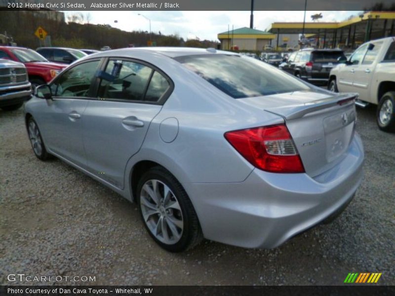 Alabaster Silver Metallic / Black 2012 Honda Civic Si Sedan