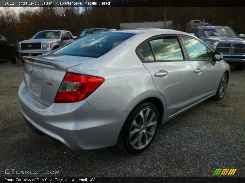 Alabaster Silver Metallic / Black 2012 Honda Civic Si Sedan