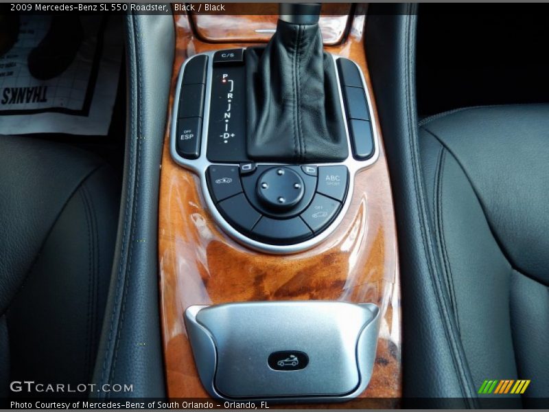 Black / Black 2009 Mercedes-Benz SL 550 Roadster