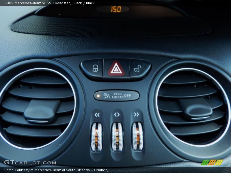 Black / Black 2009 Mercedes-Benz SL 550 Roadster