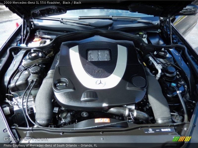 Black / Black 2009 Mercedes-Benz SL 550 Roadster