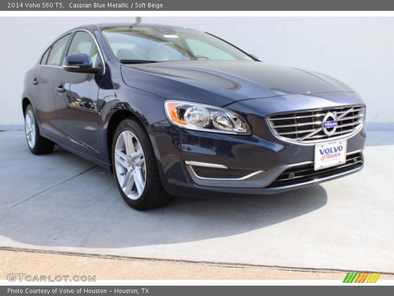 Caspian Blue Metallic / Soft Beige 2014 Volvo S60 T5