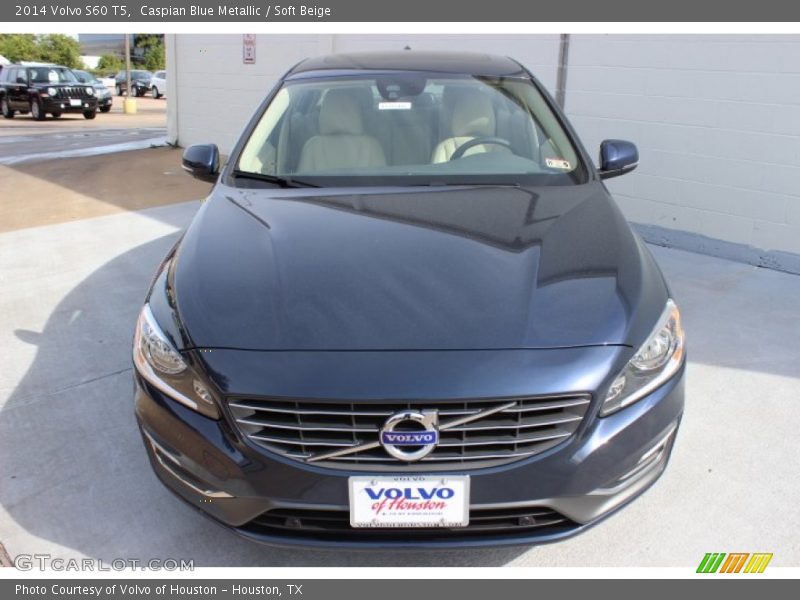 Caspian Blue Metallic / Soft Beige 2014 Volvo S60 T5