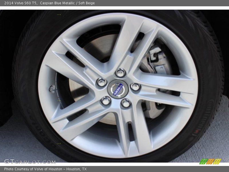 Caspian Blue Metallic / Soft Beige 2014 Volvo S60 T5