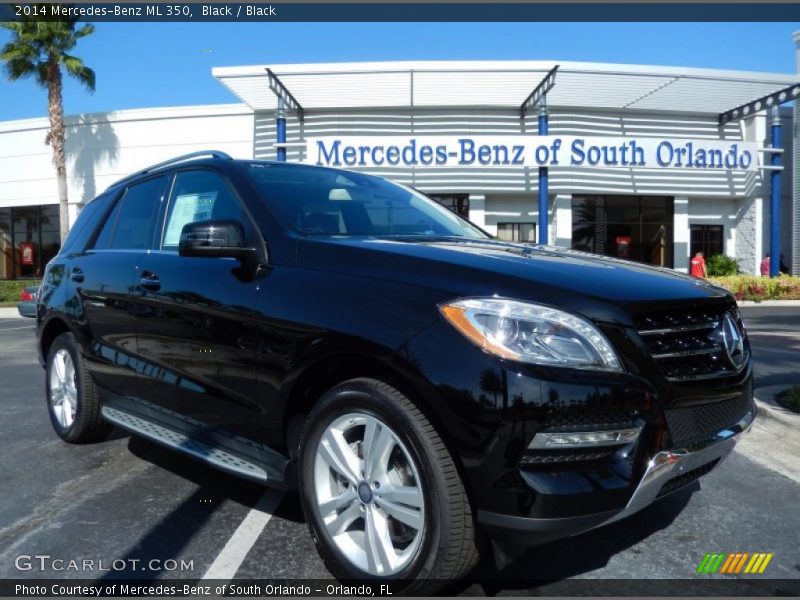 Black / Black 2014 Mercedes-Benz ML 350