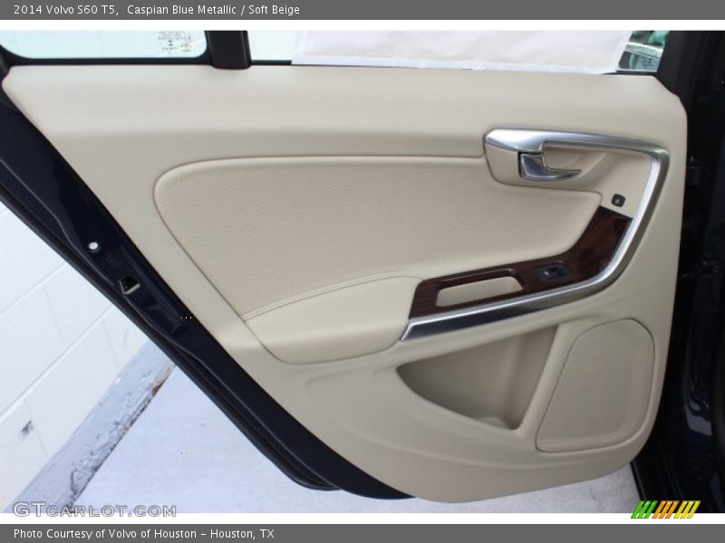Caspian Blue Metallic / Soft Beige 2014 Volvo S60 T5