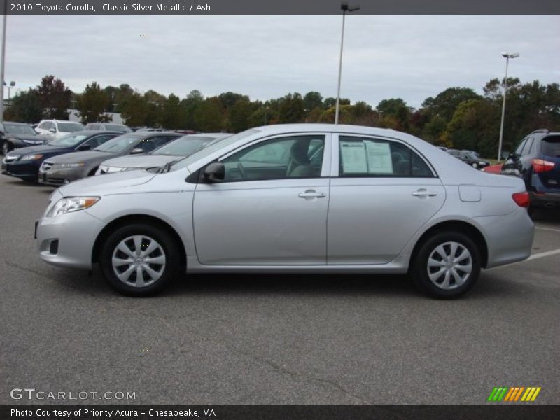 Classic Silver Metallic / Ash 2010 Toyota Corolla