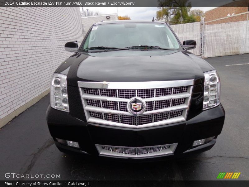 Black Raven / Ebony/Ebony 2014 Cadillac Escalade ESV Platinum AWD