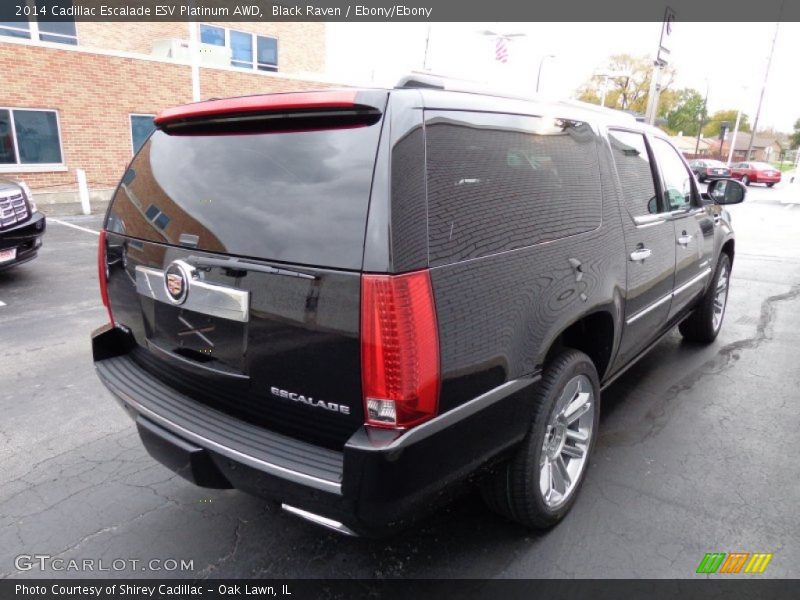 Black Raven / Ebony/Ebony 2014 Cadillac Escalade ESV Platinum AWD