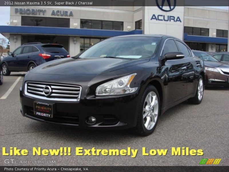 Super Black / Charcoal 2012 Nissan Maxima 3.5 SV