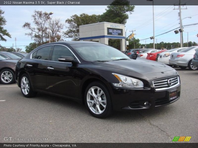 Super Black / Charcoal 2012 Nissan Maxima 3.5 SV
