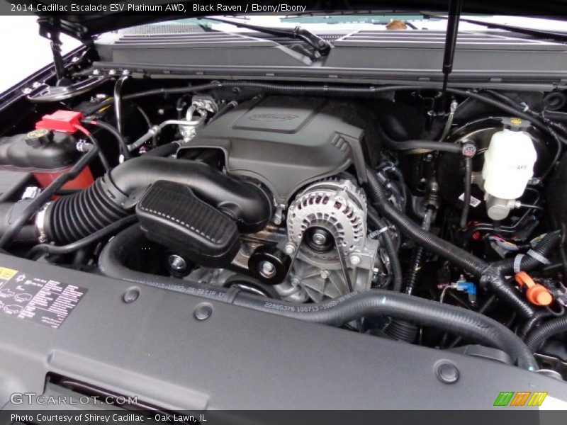  2014 Escalade ESV Platinum AWD Engine - 6.2 Liter OHV 16-Valve VVT Flex-Fuel V8