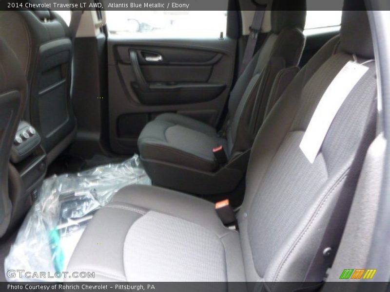 Atlantis Blue Metallic / Ebony 2014 Chevrolet Traverse LT AWD