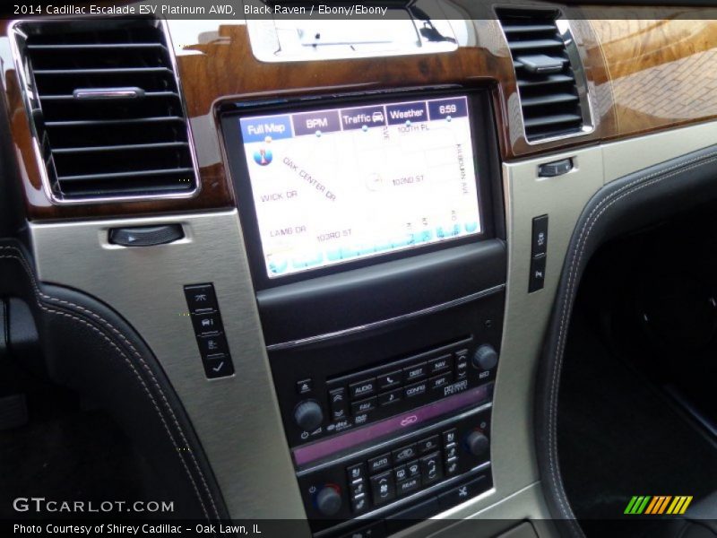 Black Raven / Ebony/Ebony 2014 Cadillac Escalade ESV Platinum AWD