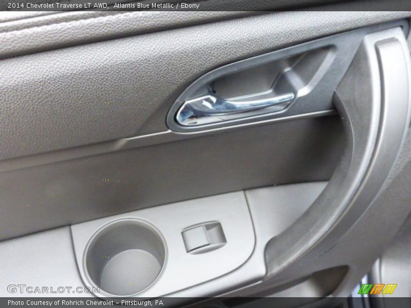 Atlantis Blue Metallic / Ebony 2014 Chevrolet Traverse LT AWD