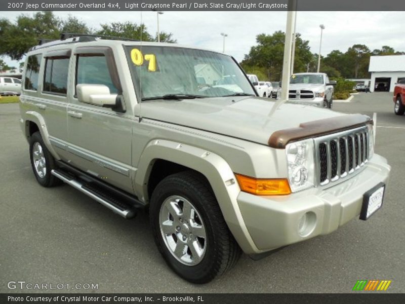 Light Graystone Pearl / Dark Slate Gray/Light Graystone 2007 Jeep Commander Overland 4x4