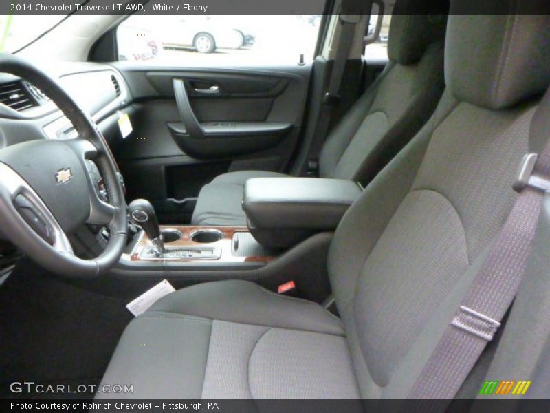 White / Ebony 2014 Chevrolet Traverse LT AWD