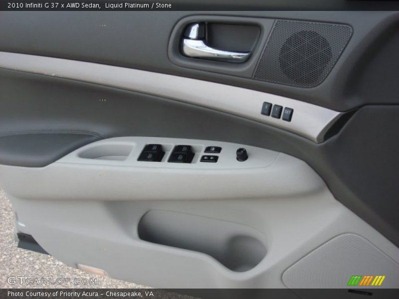 Liquid Platinum / Stone 2010 Infiniti G 37 x AWD Sedan