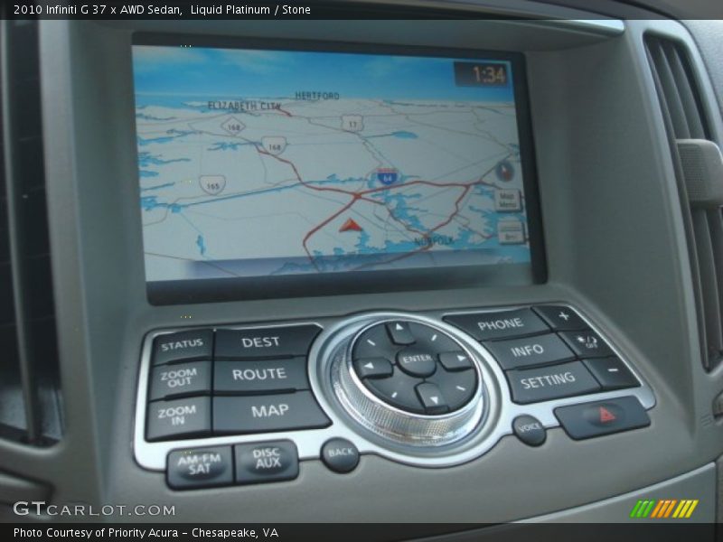 Liquid Platinum / Stone 2010 Infiniti G 37 x AWD Sedan