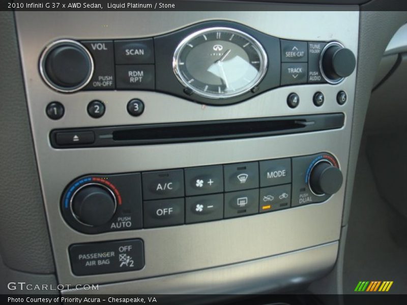 Liquid Platinum / Stone 2010 Infiniti G 37 x AWD Sedan