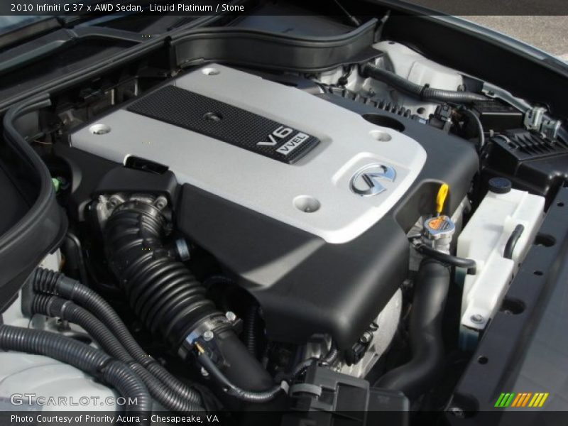 Liquid Platinum / Stone 2010 Infiniti G 37 x AWD Sedan