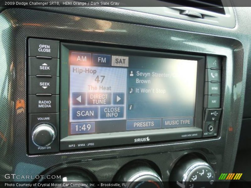 HEMI Orange / Dark Slate Gray 2009 Dodge Challenger SRT8